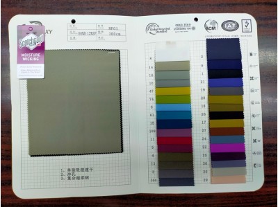 NF01 成分：88%Nylon  12%SP  幅寬：150CM  單染吸濕速乾  沖孔 復合超柔絨 45度照